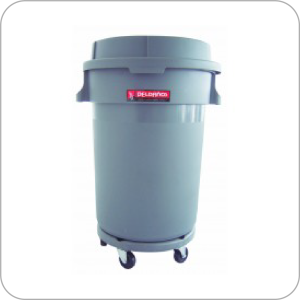 Bote Exterior Móvil Redondo