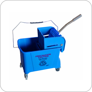 Cubeta con exprimidor